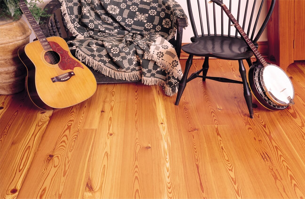 1. Antique Resawn Heart Pine Interior